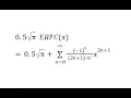 ERFC Complementary Error Function Taylor Maclaurin SERIESSUM and LINEST Polynomial Regression Excel