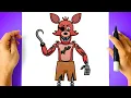 How to DRAW FOXY - Five Nights at Freddy s