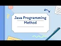 Introduction to Java Programming - Lesson 4 Basic Methods