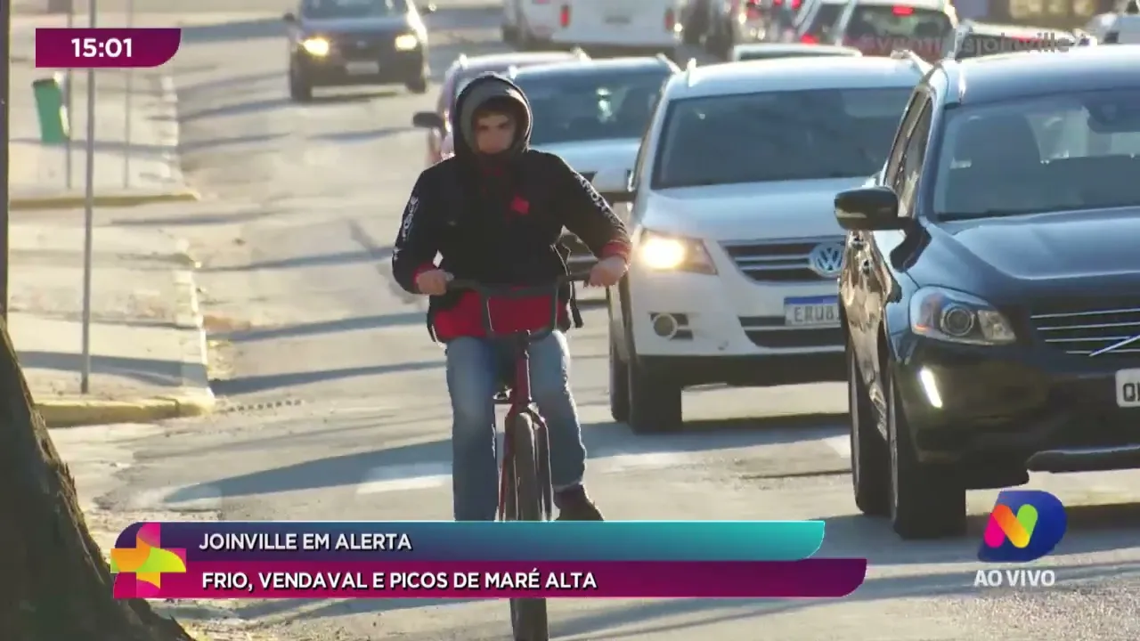 Joinville em alerta: frio, vendaval e picos de maré alta