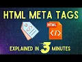 HTML Meta Tags Explained in 3 Minutes