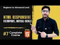 HTML Viewport and Meta Tag Part 7 How Viewport Meta Tag Make Website Responsive
