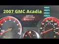2007 GMC Acadia Service Stabilitrak - No Traction Control