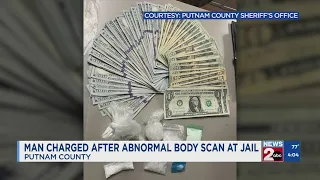 Man charged after abnormal body scan at Putnam County Jail leads to drugs cash