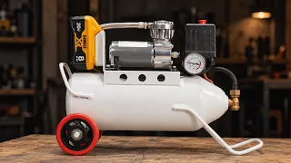 I Built a Portable Compressor Station From an Old Fire Extinguisher!