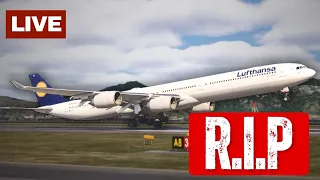 The LAST Airbus A340-600 Flight