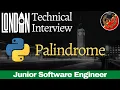 Palindrome Python Coding Challenge