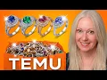Testing Cheap Rings from Temu Real or Glass does Temu Sell Real Jewelry Try-On Haul