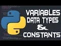 Python Basic Tutorials Variables Data Types and Constants