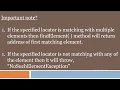 Selenium WebDriver - Locators