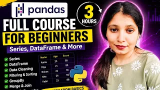 Pandas Full Course for Beginners - Series DataFrame More 3 Hours