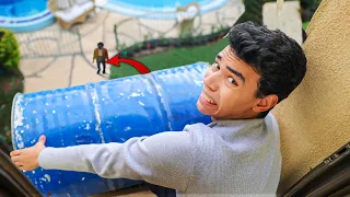 رميت علي اخويا اكبر برميل من الدور الاخير وزنه ٥٠ كجم 