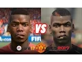 PES 2017 vs FIFA 17 Manchester United Football Players New Face Comparisons (Ibrahimovic, Pogba)