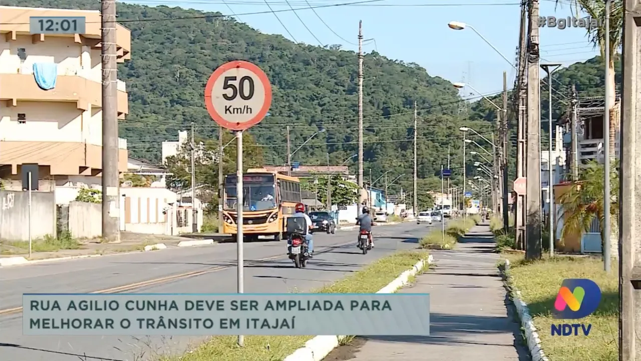 Rua Agilio Cunha deve ser ampliada para melhorar o trânsito em Itajaí