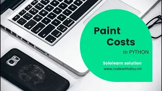 Paint Costs code - coach solution using python sololearn