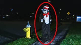 Creepy Cat In The Hat Sighting!