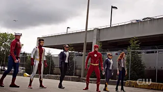 team flash family vs godspeed fight the flash