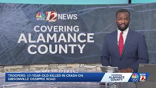 17-year-old killed in Alamance County rollover crash state troopers said