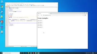 Other ways of using the iterator in a for loop in PHP