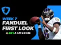 NFL Week 7 Fanduel DFS First Look Lineup