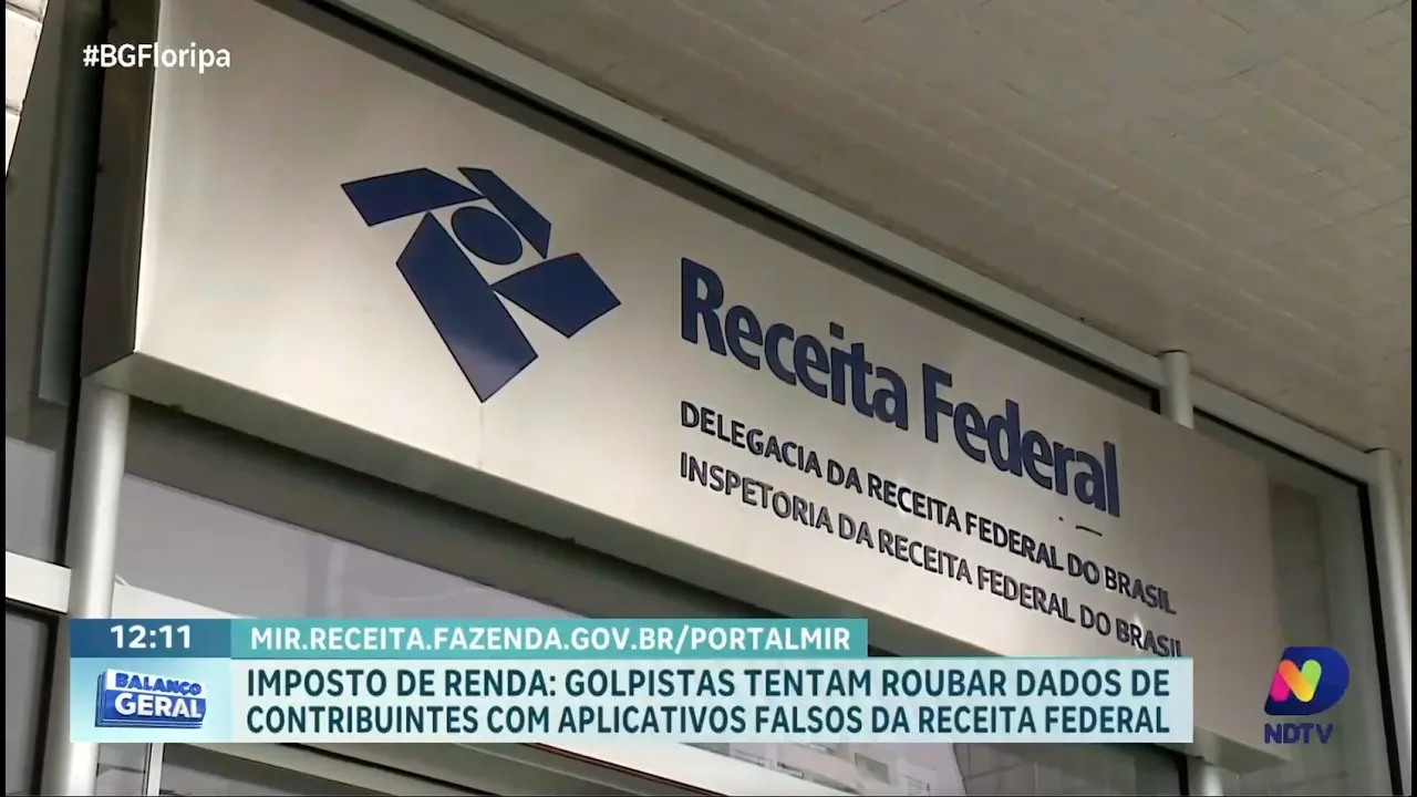 Golpistas usam aplicativos falsos da Receita Federal para roubar dados de contribuintes