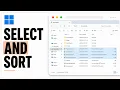 How to Sort and Select Files and Folders in Windows 11 2026 Directory Sorting