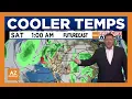 Weather changes on the way to Arizona