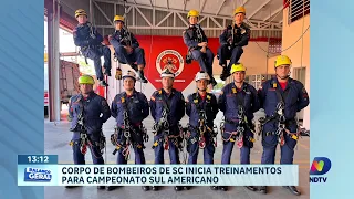 SC começa treinamentos para maior competição de salvamento em altura