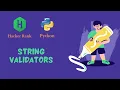 String Validators in Python - Hacker Rank Solution Apna Hindi Tech