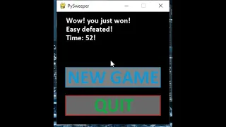 Pysweeper Python Minesweeper CS50 Final Project