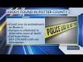 Male body found in Potter County