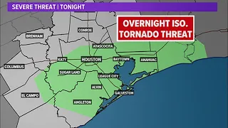 Houston weather Strong storms possible overnight