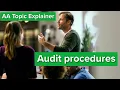 AA Topic Explainer Audit procedures