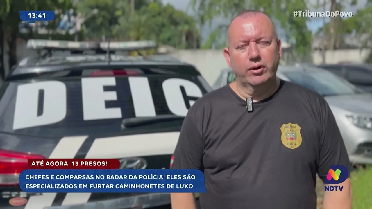 Megaoperação em SC: quadrilha especializada em furtar caminhonetes de luxo na mira da DEIC