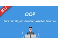 oop - Constant Object Constant Member Function