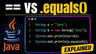 vs equals in Java Explained Why Does Return False