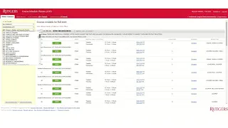 Course Schedule Planner