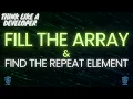 How to Fill an Array and Find Repeated Elements in C