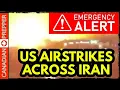 ALERT US WIDESPREAD BOMBING UNDERWAY IRANIAN PORTS NUCLEAR SITES HUGE EXPLOSIONS IN RUSSIA