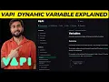 How to Use Dynamic Variables Including Email in Vapi AI Voice Agent Voicerr Tutorial