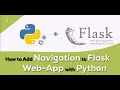 Python with Flask wep-app How to Adding navigation menu to flask web app