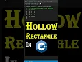 Print Hollow Rectangle pattern in C programming Pattern-5