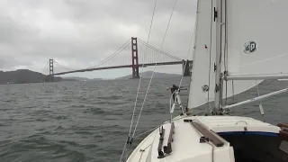 Approaching The Gate under sail