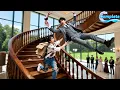 Download Lagu Banquet,Everyone Avoid CEO Pushed Down Stairs.Only Poor Beggar Rush To Catch Him With Bare Hands!