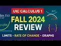 Fall 2024 Exam 1 Question Review UIC Calculus 1