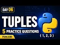 Python Tuples in Punjabi Day 06 Tuples Explained for Beginners 5 Practice Questions