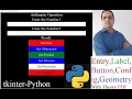 Python-tkinter User Defined input using Entry Label and Button justifying in Arithmetic Operation