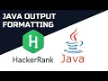 Resolvendo HackerRank JAVA - Java Output Formatting
