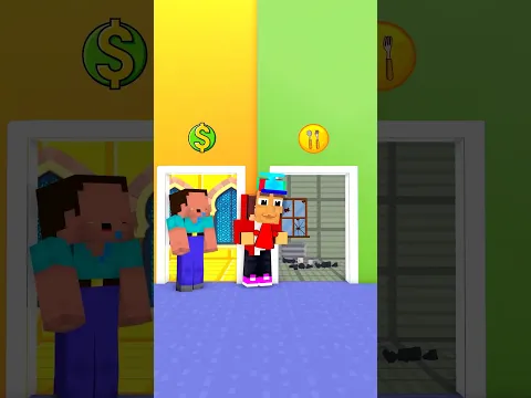 JJ and Mikey: NOOB vs RUMI - Rich vs Poor! - Maizen Minecraft