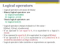 Module 3 - Operator types